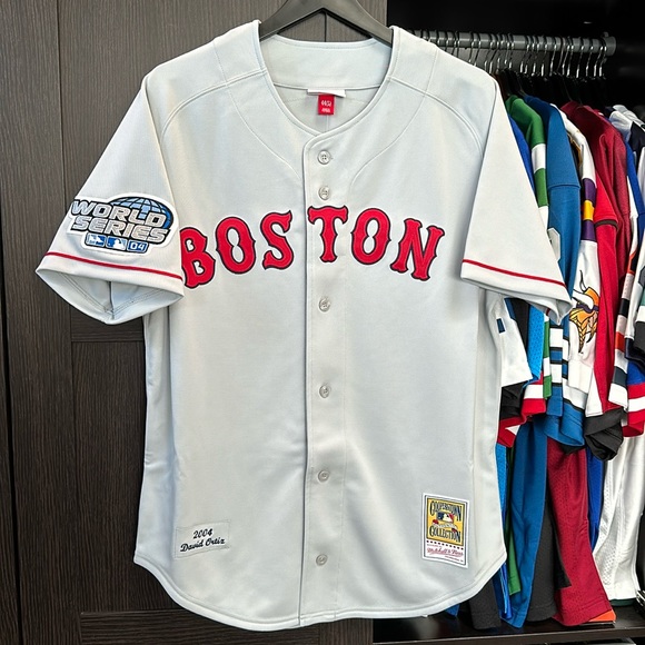 David Ortiz Boston Red Sox Mitchell Ness 2004 Authentic MLB
